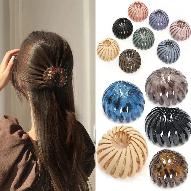 Bird Nest Shaped Ponytail Hair Clip – Magic Lazy Braider Hairpin for Women - Mugawe Store