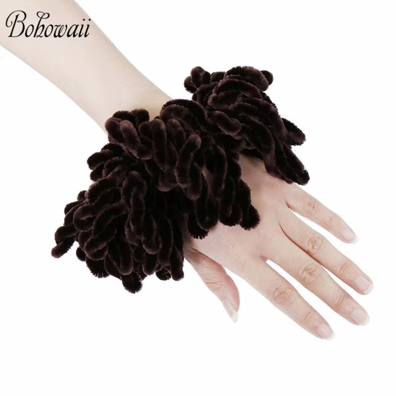 Fashion Hairbands Muslim Hair Accessories for Women Hijab Scrunchies Femme Musulman Ozdoby Do Wlosow - Mugawe Store