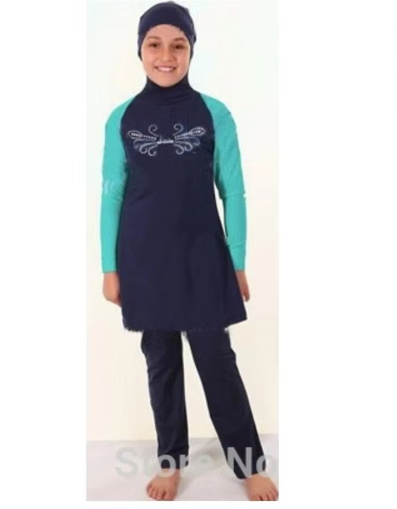 Girl Muslim Swimwear Child Swimsuit Islamic Swimwear for Little Girl Islamic Clothing - Mugawe Store