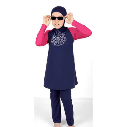 Girl Muslim Swimwear Child Swimsuit Islamic Swimwear for Little Girl Islamic Clothing - Mugawe Store