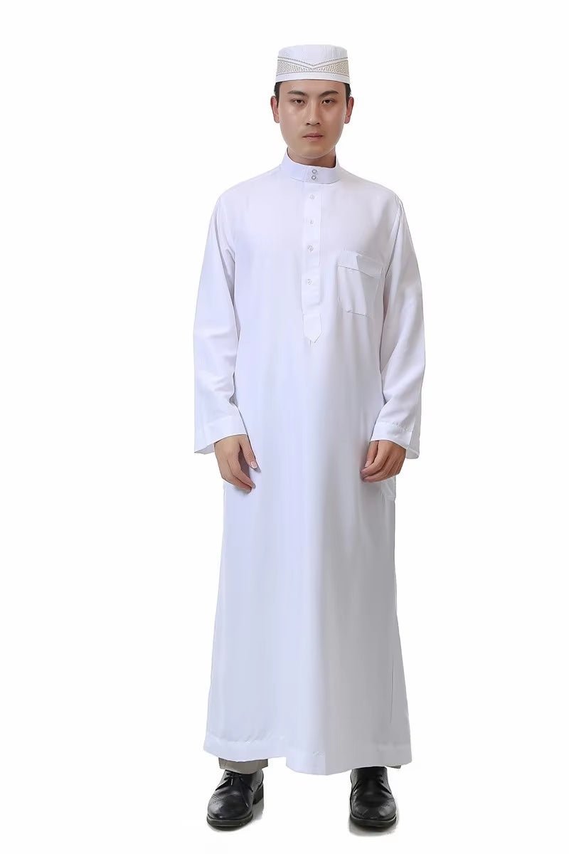 Islamic Clothing Men Length Long Sleeve Loose Muslim Men Saudi Arabia Pakistan Kurta Muslim Costumes Muslim Dress Kaftan Thobe - Mugawe Store