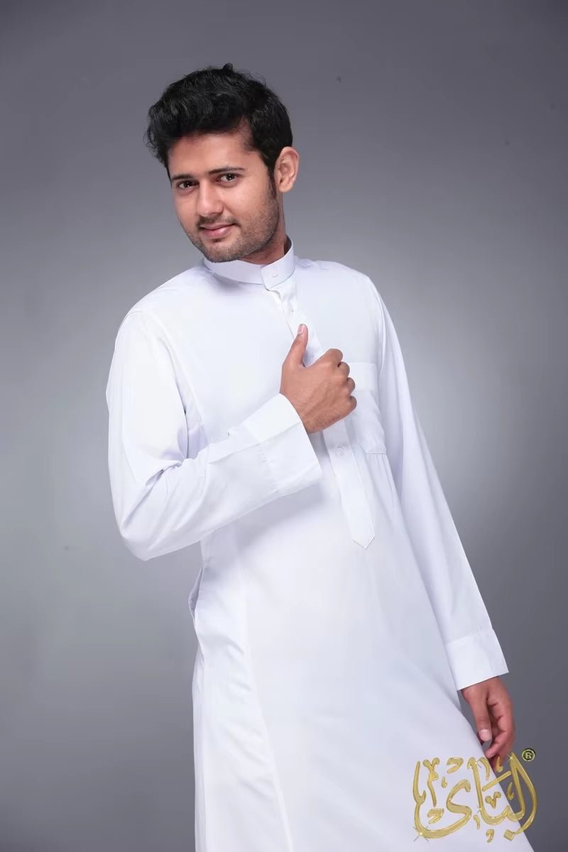 Islamic Clothing Men Length Long Sleeve Loose Muslim Men Saudi Arabia Pakistan Kurta Muslim Costumes Muslim Dress Kaftan Thobe - Mugawe Store