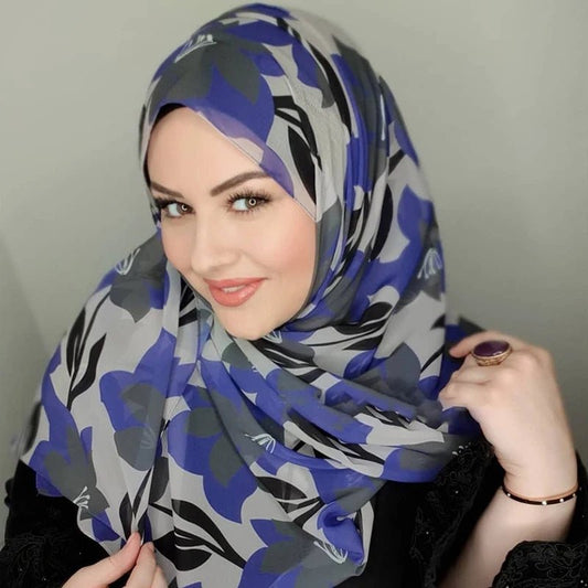 Islamic Fashion Chiffon Hijab Abaya Hijabs for Woman Abayas Jersey Head Wrap Scarf Muslim Dress Women Turbans Instant Turban - Mugawe Store