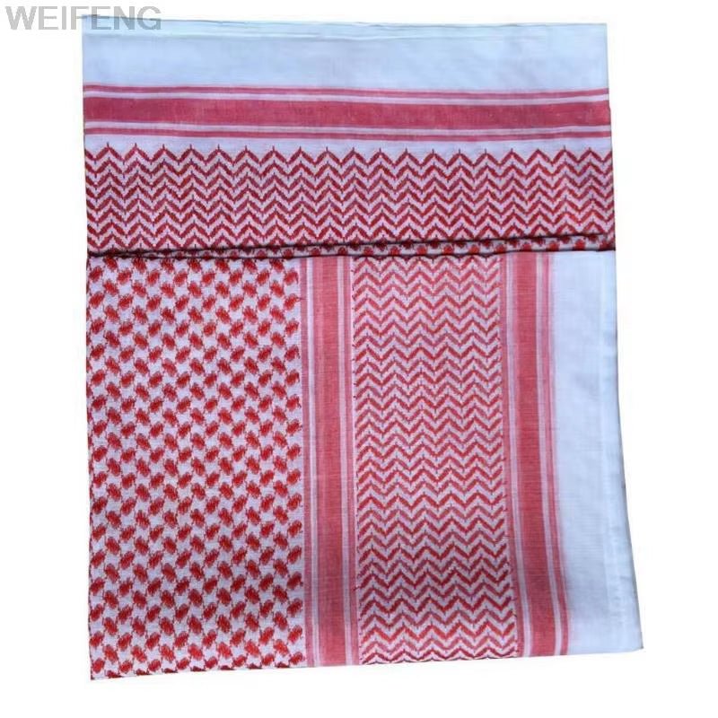 Muslim Shemagh Scarf Traditional Islamic Accessories Headscarf Islamic Neck Wrap Headscarf Windproof Arab Keffiyeh Shemagh Scarf - Mugawe Store