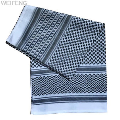 Muslim Shemagh Scarf Traditional Islamic Accessories Headscarf Islamic Neck Wrap Headscarf Windproof Arab Keffiyeh Shemagh Scarf - Mugawe Store