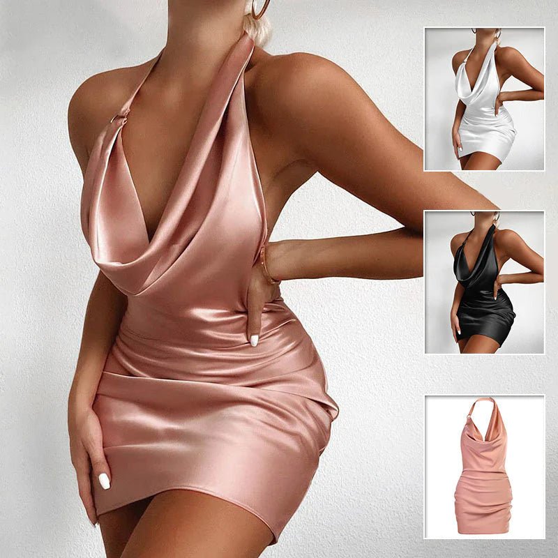 Sleeveless Backless Mini Dress - Mugawe Store