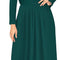 Womens Long Sleeve Empire Cocktail Elegant Evening Versatile Maxi Dress - Mugawe Store