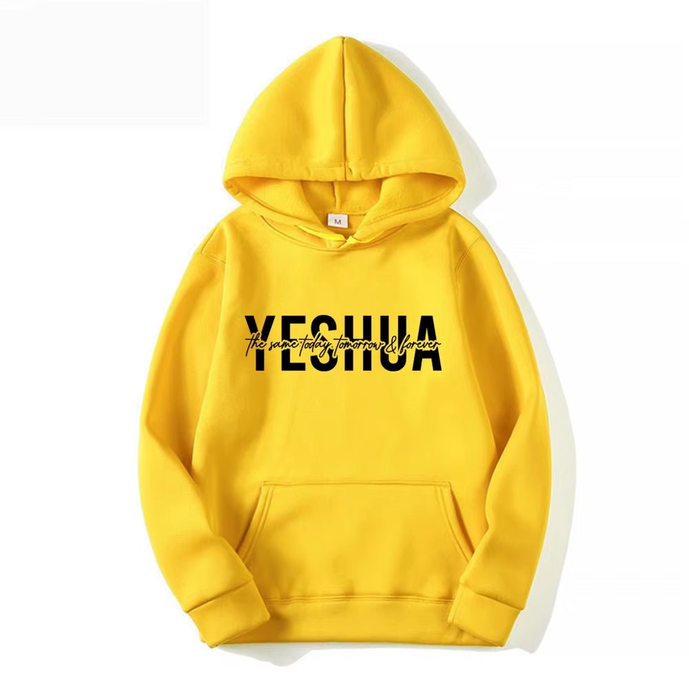 Yeshua Hoodie Christian Hooded Sweatshirt Religious Hoodies Bible Verse Pullover Women Faith Tops Christian Gifts Jesus Apparel - Mugawe Store