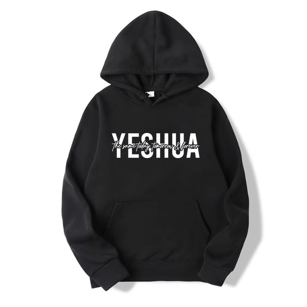 Yeshua Hoodie Christian Hooded Sweatshirt Religious Hoodies Bible Verse Pullover Women Faith Tops Christian Gifts Jesus Apparel - Mugawe Store