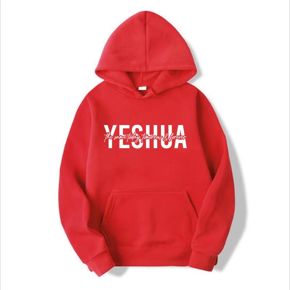 Yeshua Hoodie Christian Hooded Sweatshirt Religious Hoodies Bible Verse Pullover Women Faith Tops Christian Gifts Jesus Apparel - Mugawe Store