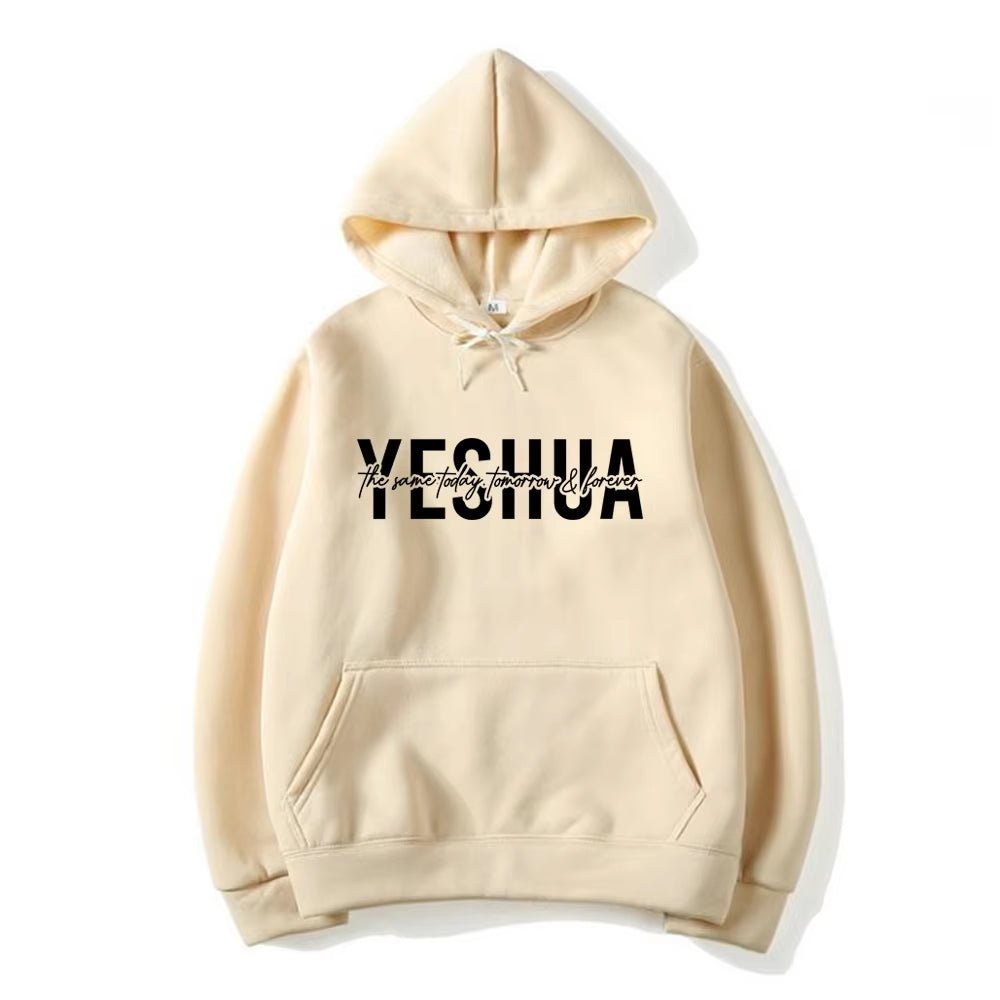 Yeshua Hoodie Christian Hooded Sweatshirt Religious Hoodies Bible Verse Pullover Women Faith Tops Christian Gifts Jesus Apparel - Mugawe Store