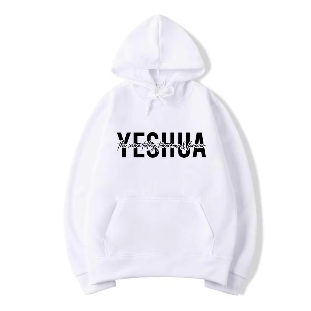 Yeshua Hoodie Christian Hooded Sweatshirt Religious Hoodies Bible Verse Pullover Women Faith Tops Christian Gifts Jesus Apparel - Mugawe Store